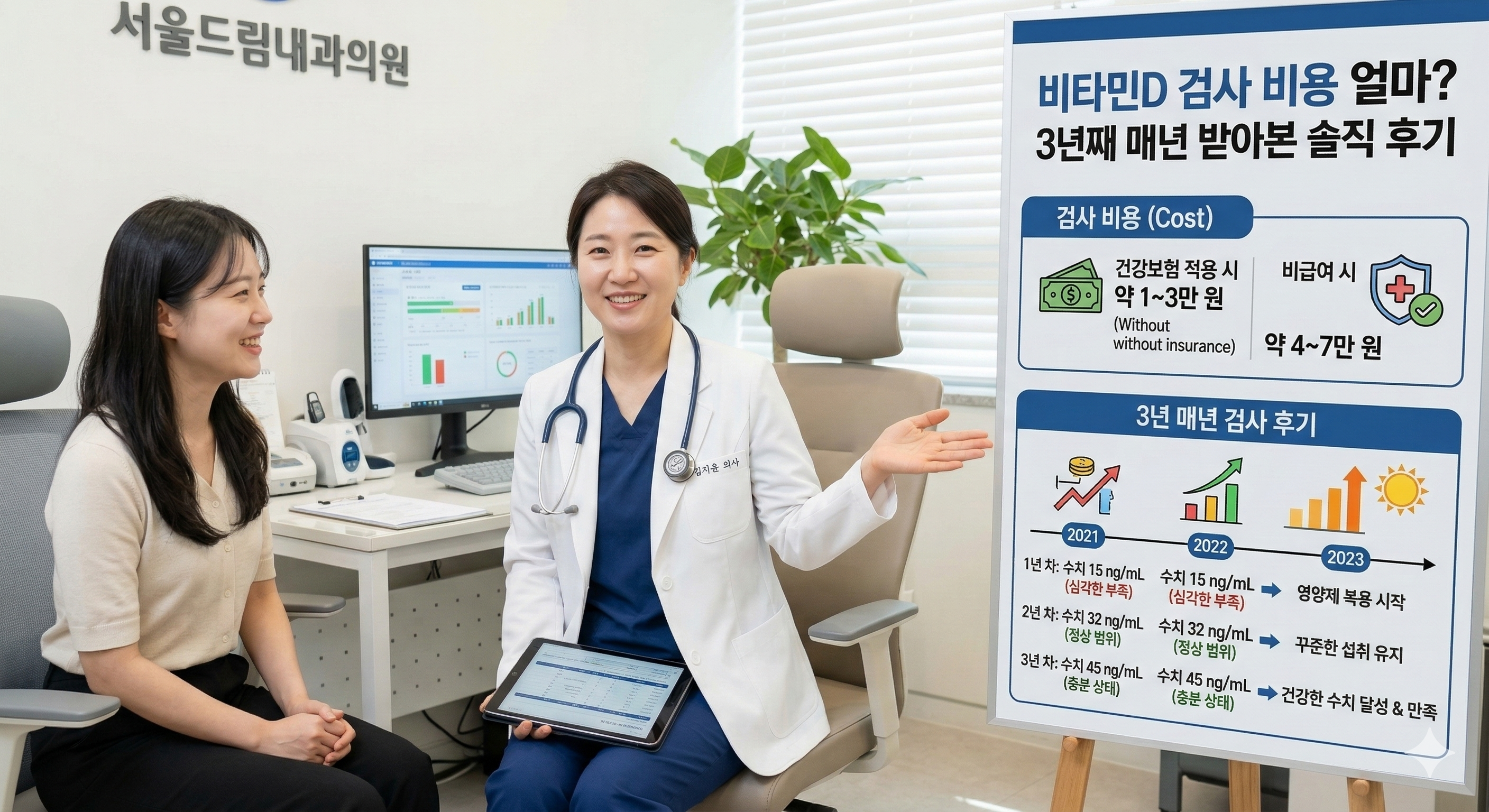 비타민D 수치 검사 비용