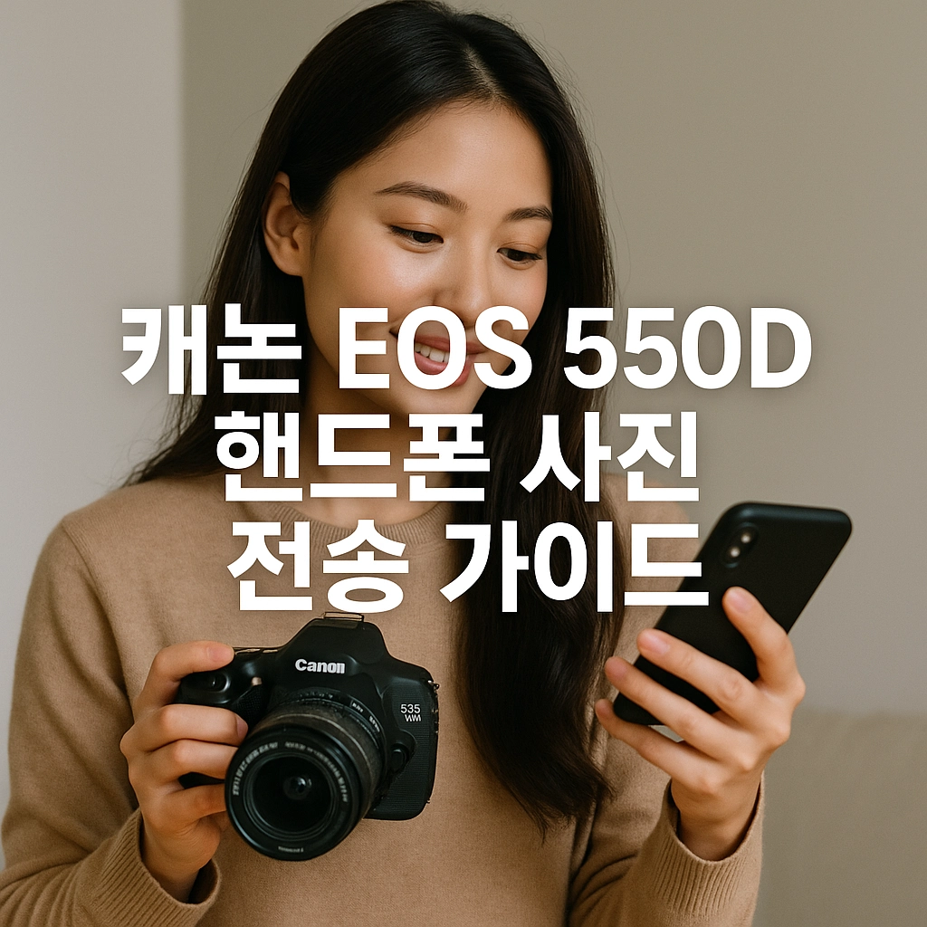 캐논 EOS 550D 핸드폰 사진 전송 가이드