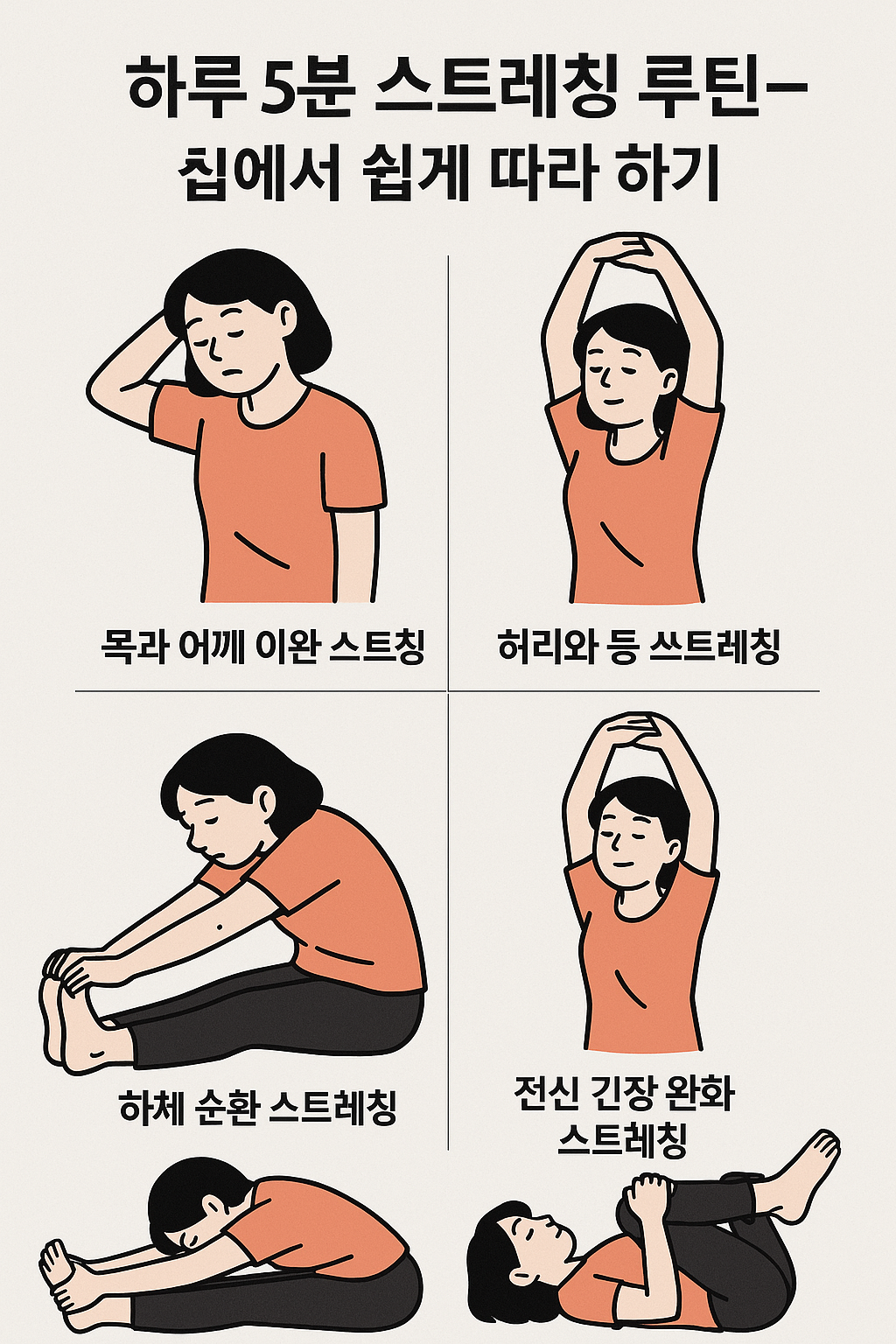 하루 5분 스트레칭 루틴