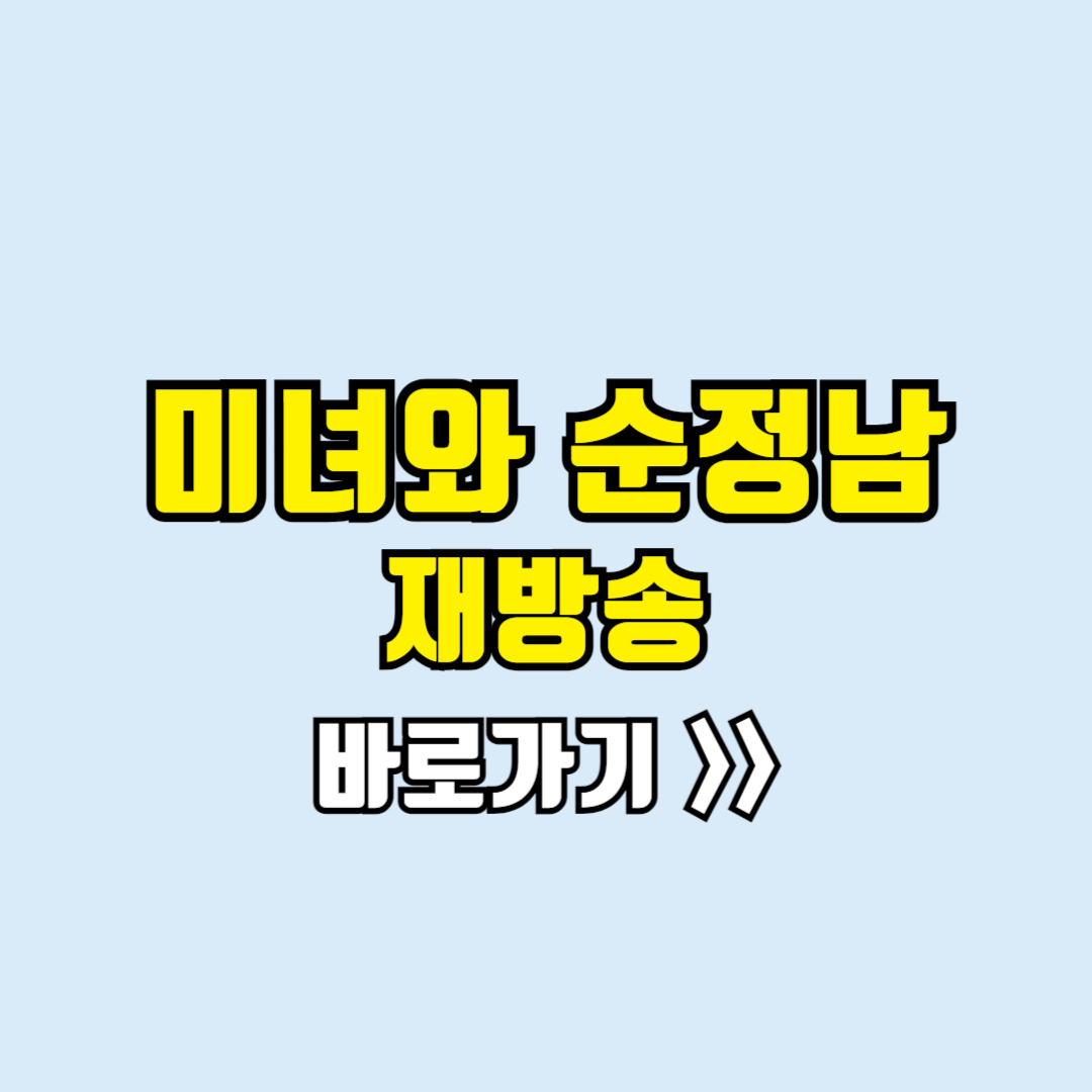 미녀와순정남 재방송