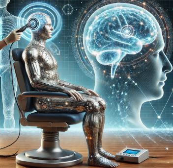 TMS를 활용한 비만 치료와 관련된 생성형 이미지