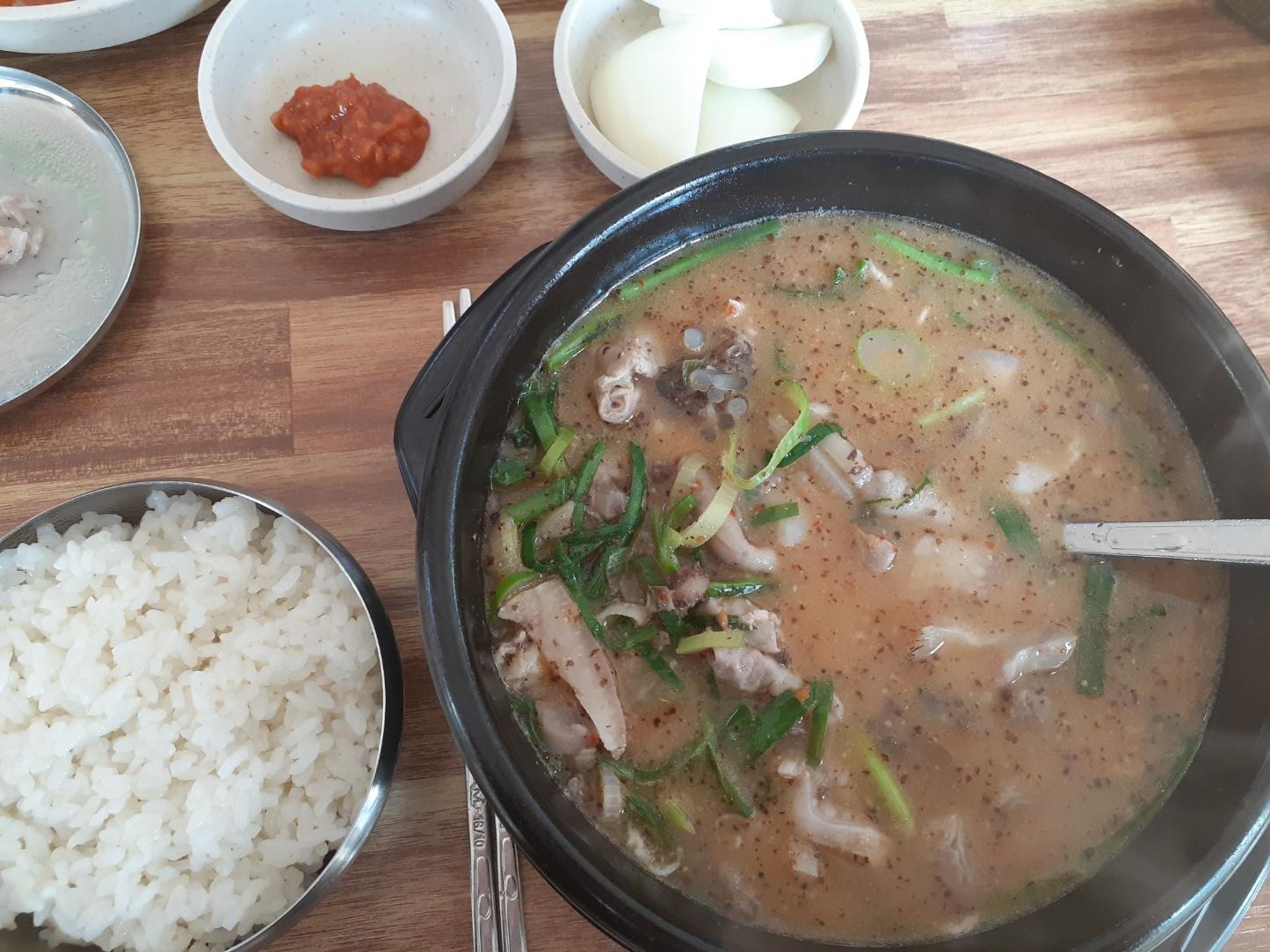 전주남문토종순대국
