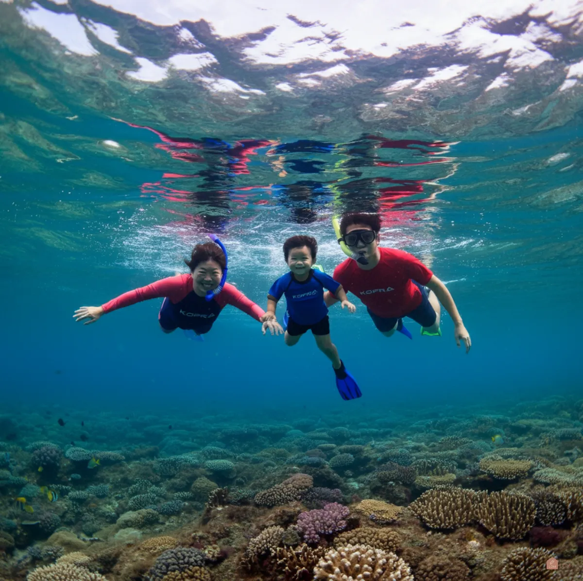 스노클링-수영하는-가족-04