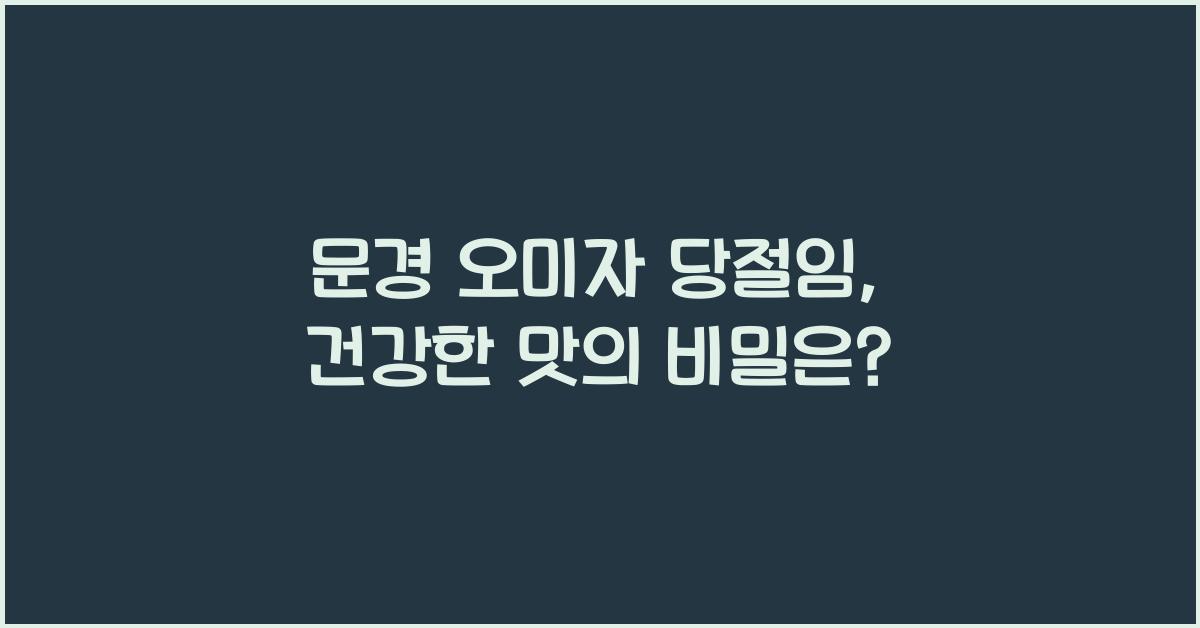 문경 오미자 당절임