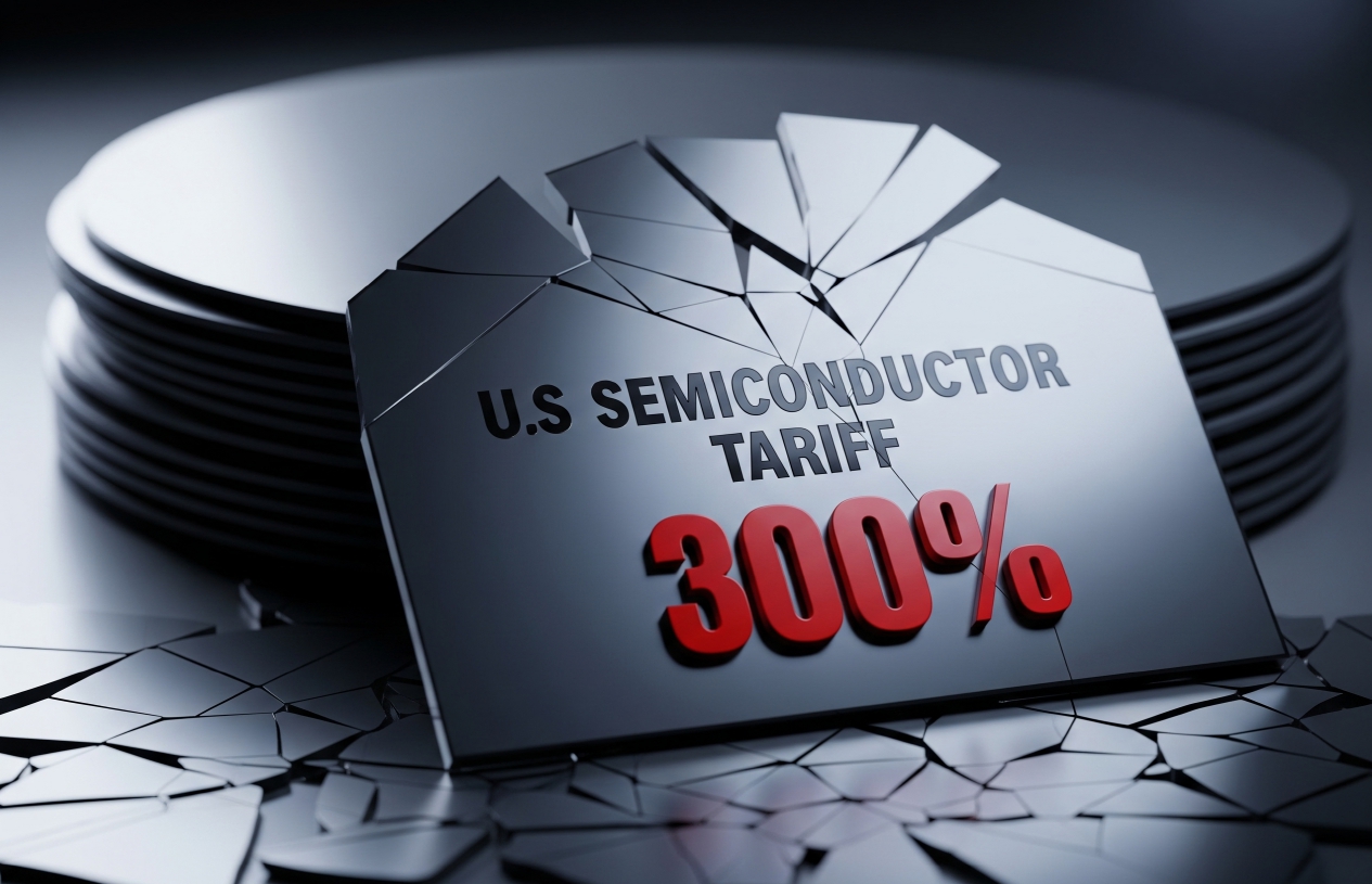 미국의 반도체 관세 300% 이미지