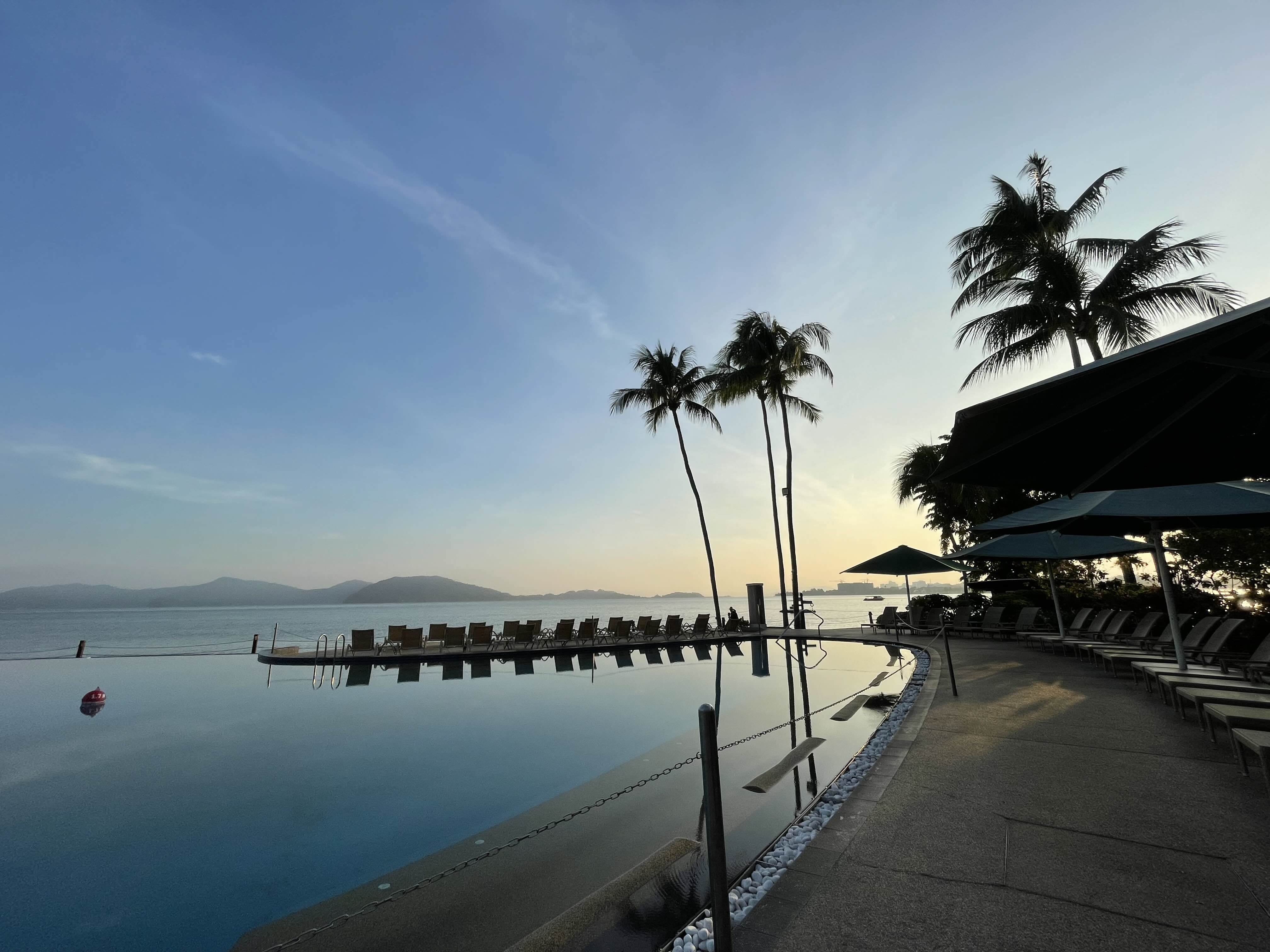 코타키나발루 샹그릴라 호텔의 인피니티 풀