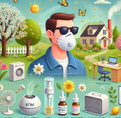 비염환자 봄철 관리 관련 그림