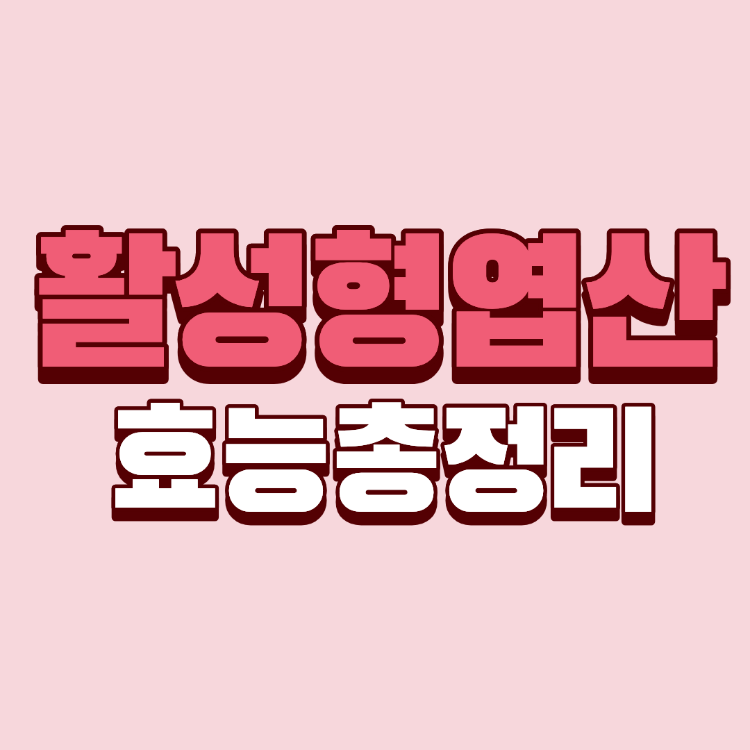 활성형 엽산 효능 한눈에 정리, 흡수율부터 다릅니다