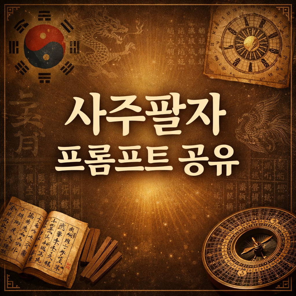 사주팔자 프롬프트 공유 포스팅의 썸네일 이미지