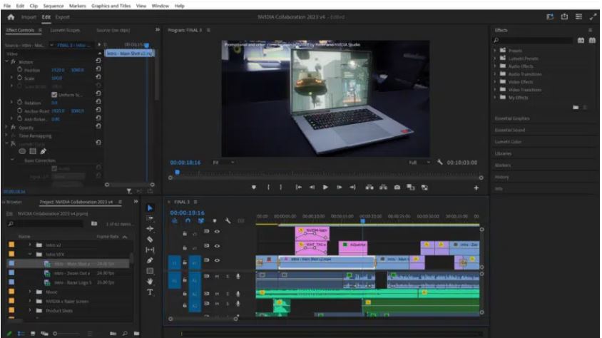Adobe Premiere Pro에서 최종 편집합니다
