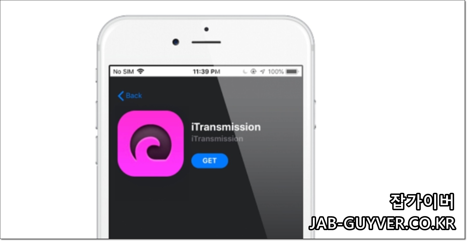 iTransmission 토렌트 앱 실행 화면 예시