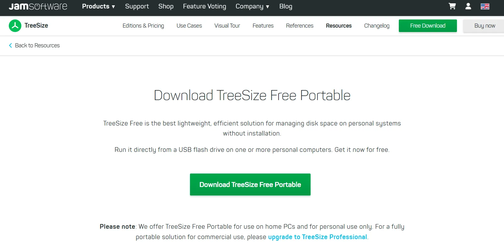 무료 PC 폴더 용량 확인 TreeSize Portable