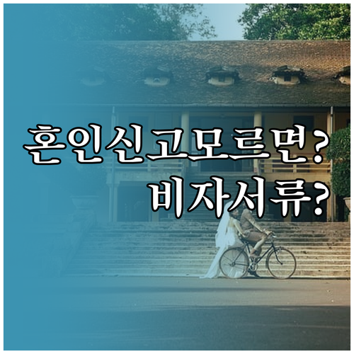 외국인 배우자와 혼인신고, 서류와 비..