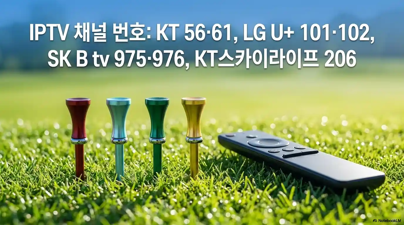리브 골프 중계의 IPTV별 채널 번호