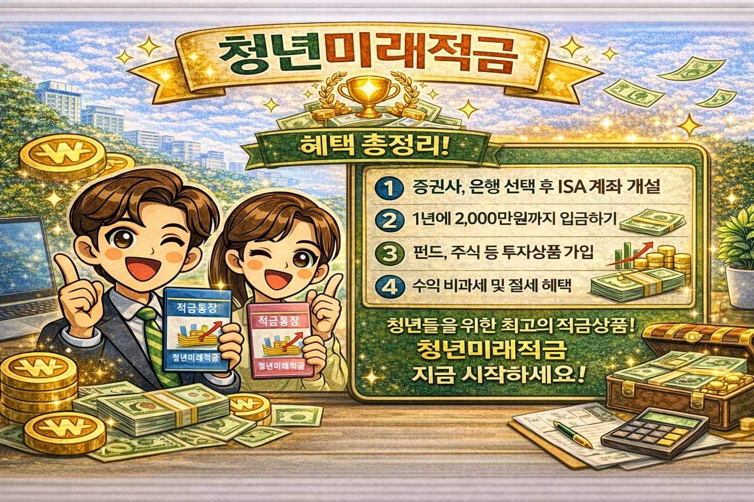 2026 청년미래적금 3년 만기 최대 2200만원 정부지원 적금 개요