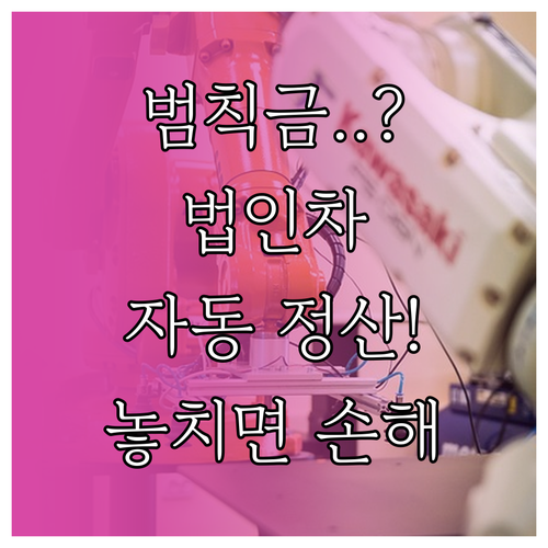 카카오 T 비즈니스 법인 차량 범칙금..