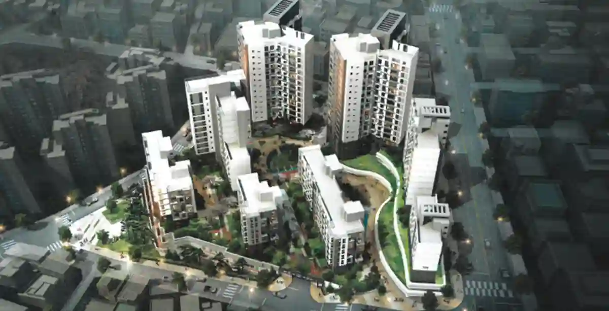 디에이치대치에델루이-245세대아파트-지상16층높이-조감도