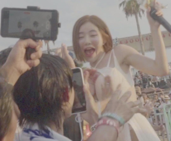 뮤직 서커스 페스티벌 중인 DJ소다