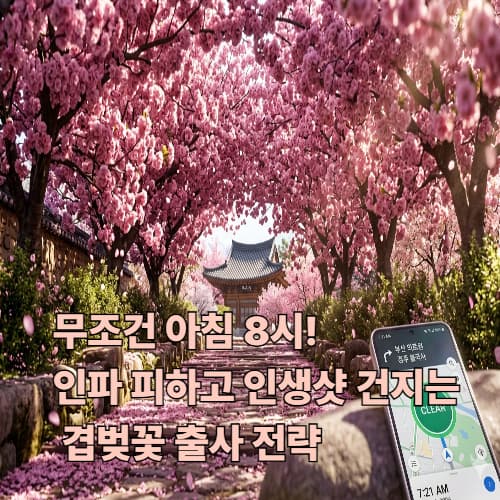 겹벚꽃 주차장 명소 및 골든아워 인생샷 촬영 가이드