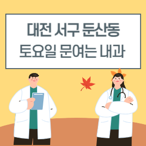 대전 서구 둔산동 토요일 내과 진료 병원 리스트