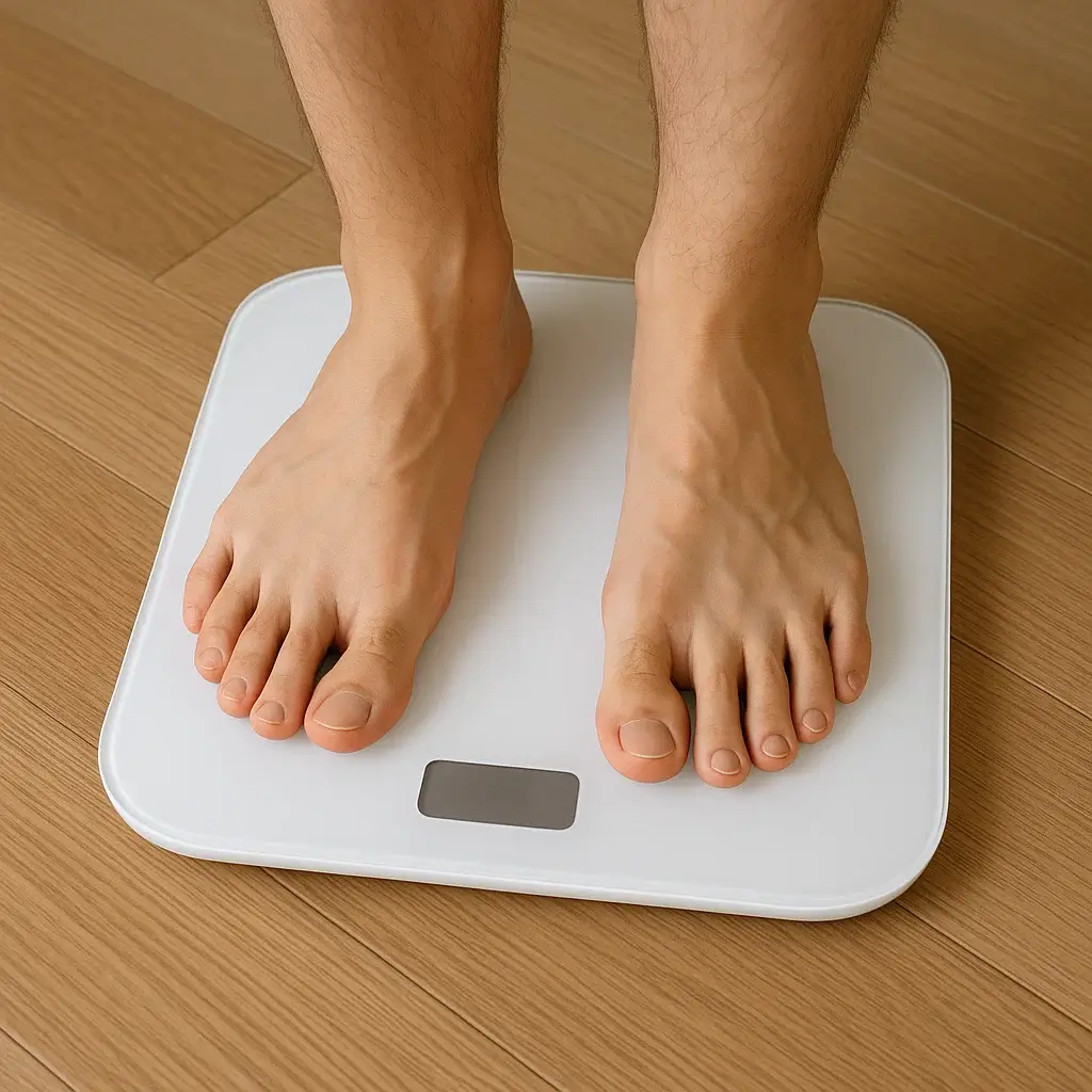 앱 연동을 통한 스마트 체중계 건강 데이터 분석 화면