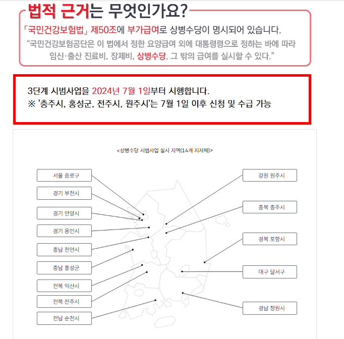 상병수당 신청방법 따라하기