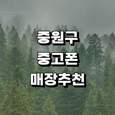 성남 중원구 중고폰