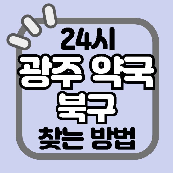 광주 북구 24시 야간 주말 공휴일 명절 추석 설 약국 병원 동물병원 찾기