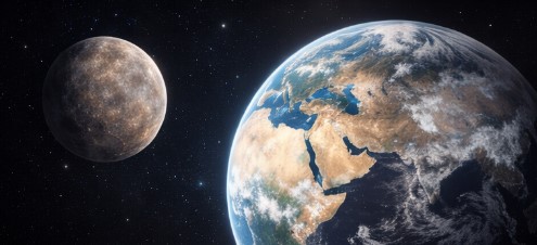 수성과 지구 관련 사진