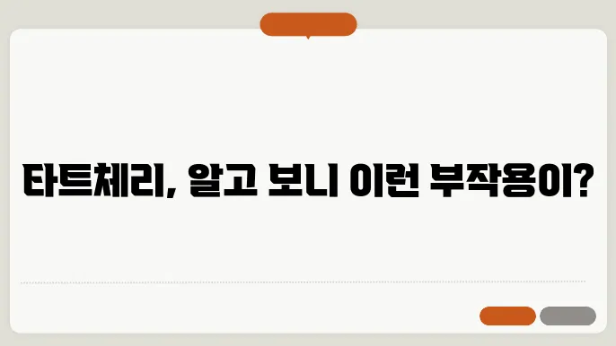 타트체리 부작용