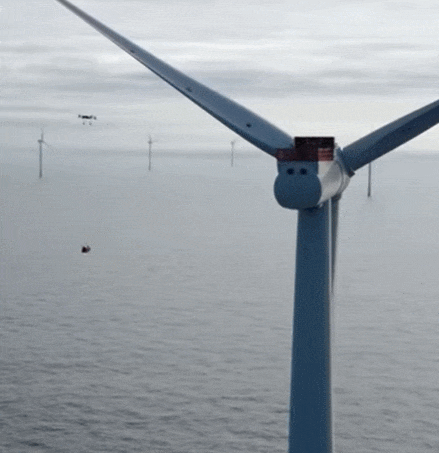 세계 최초 북해 해상풍력단지에 유지보수용 자율주행 드론 운영 시험 VIDEO: 'World first’: Giant cargo drone tested in Europe’s offshore wind farm