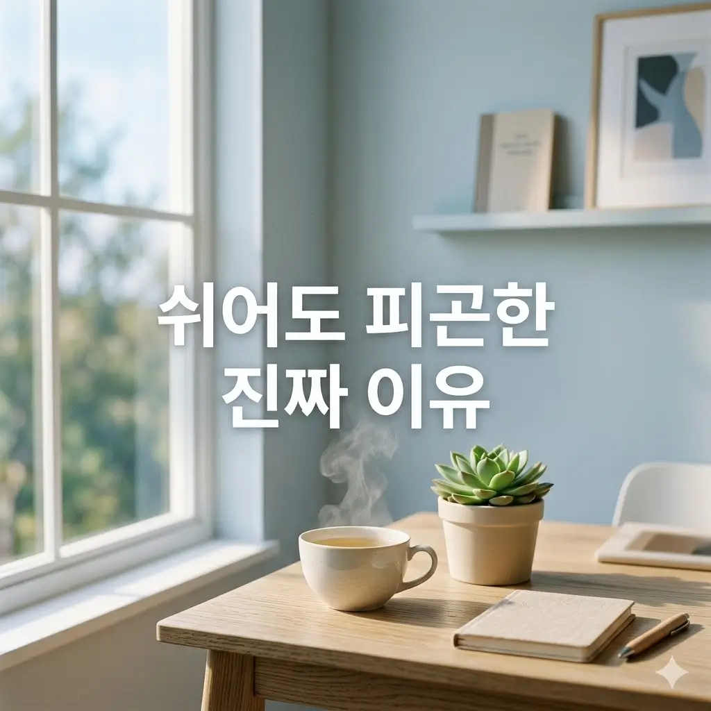 쉬어도 피곤한 이유, 일상 속 회복 습관이 필요한 신호들