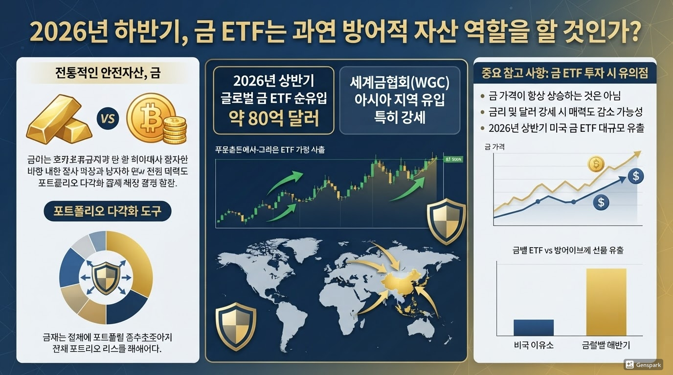 금 ETF, 하반기에도 방어자산 역할 할까