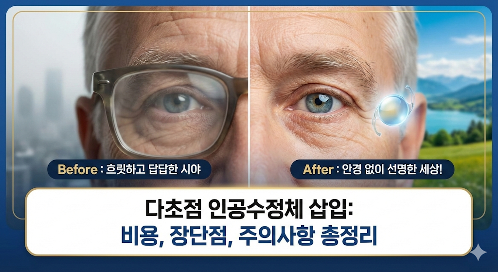 백내장 수술 후 회복기간 및 관리 주의사항