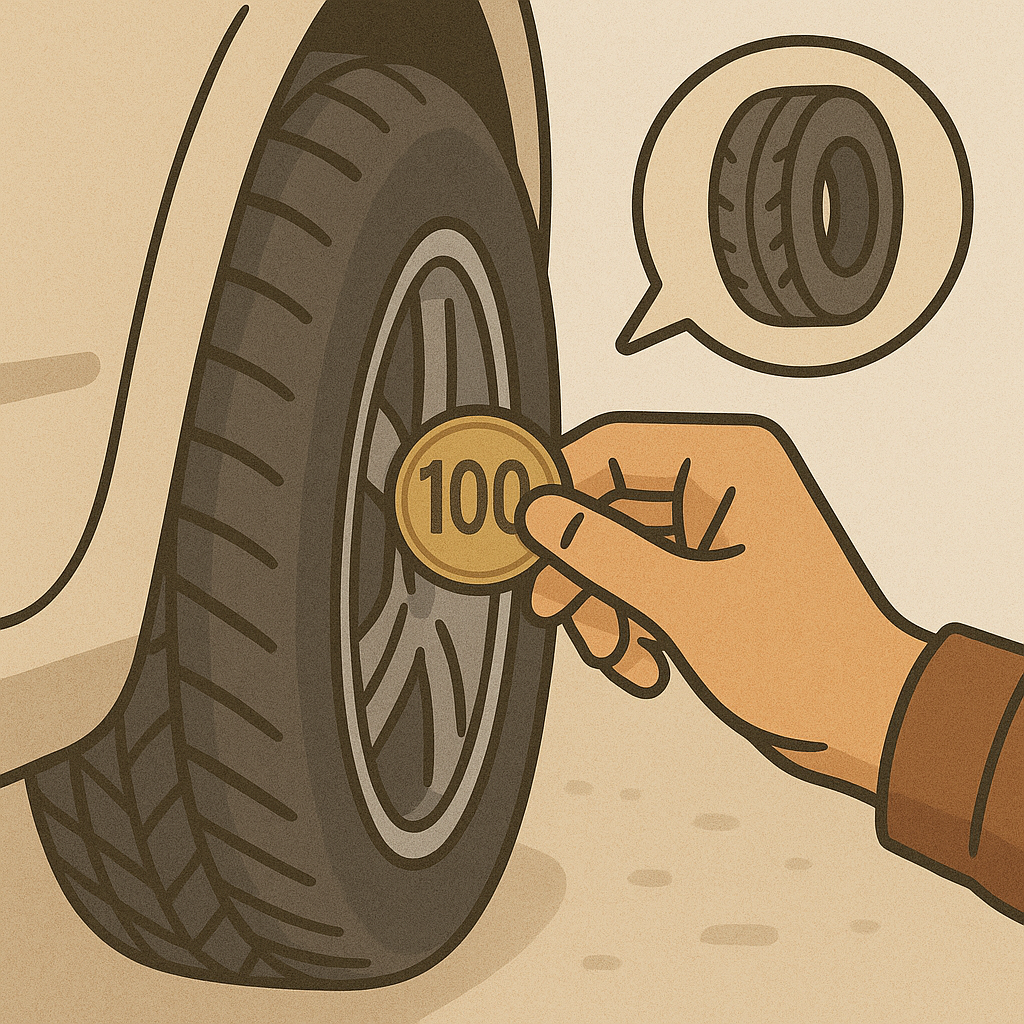 타이어 마모도 쉽게 확인하는 법