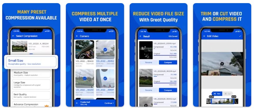 동영상 용량 줄이기앱 기능