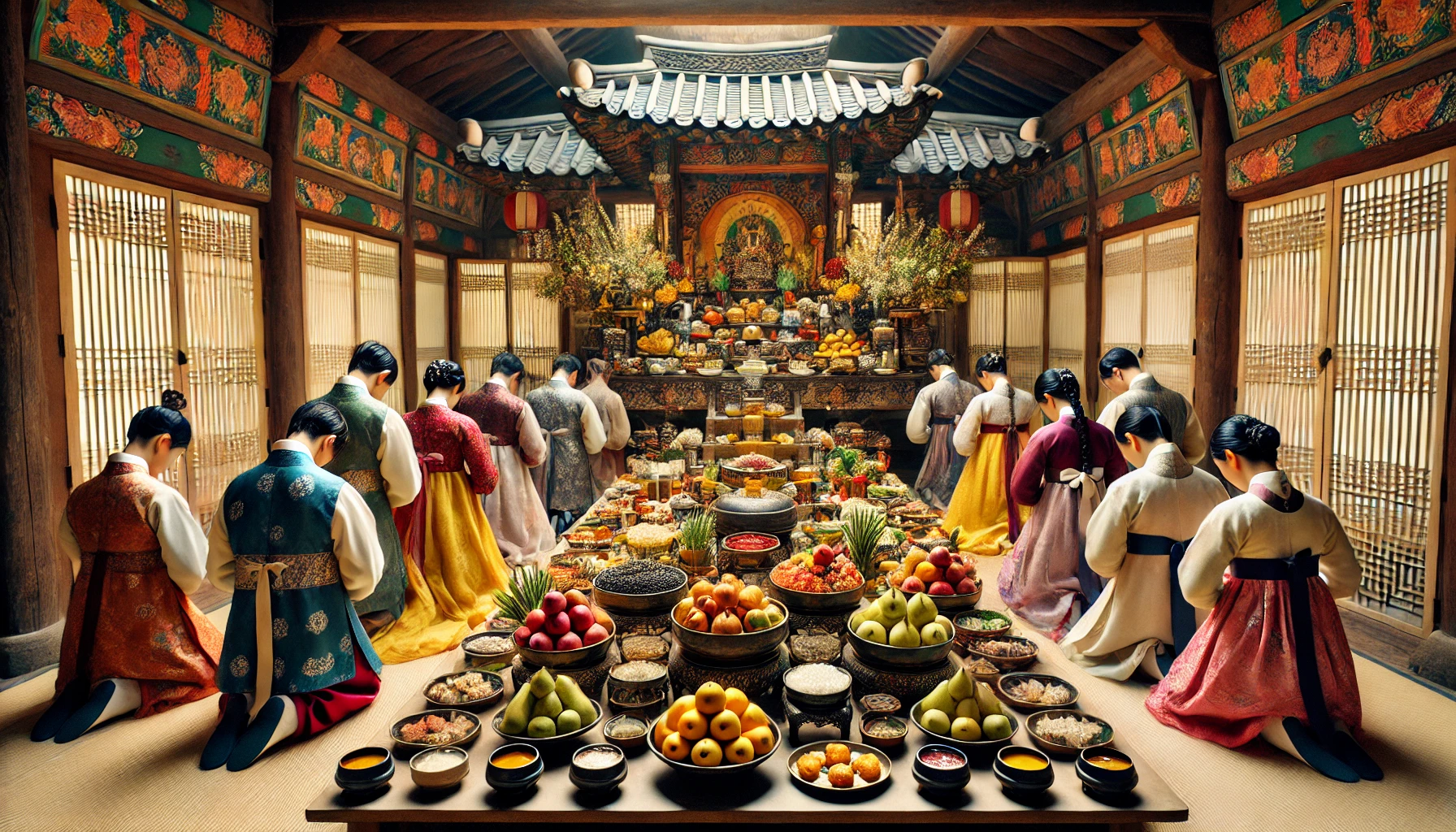 지역별 제사 상차림 차이를 소개하는 이미지