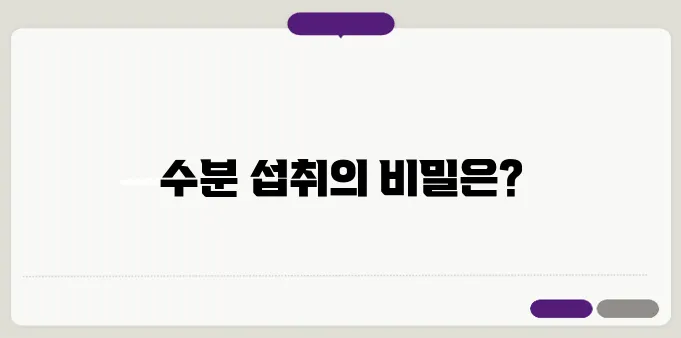 물을 많이 마시면 독이 될 수도 있다? 올바른 수분 섭취법 공개