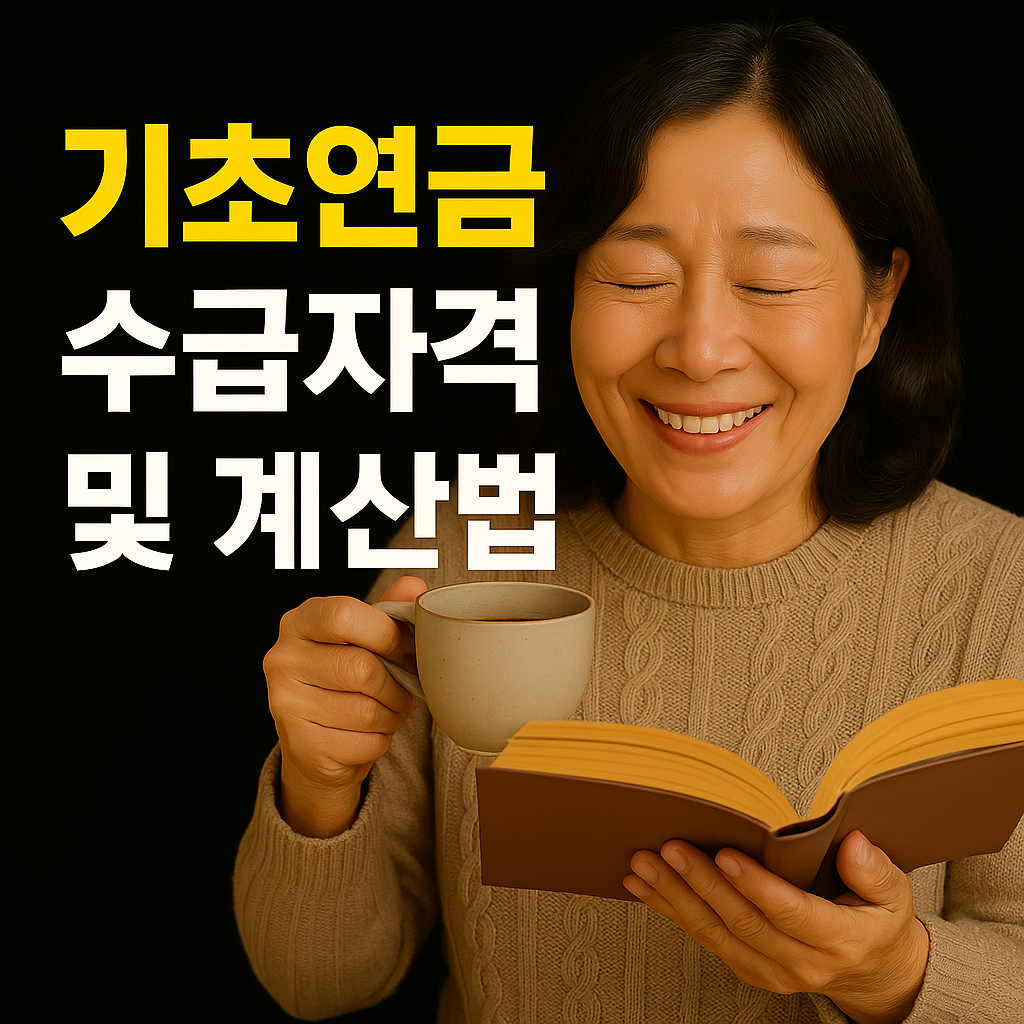 기초연금 수급자격과 계산법에 관한 사진