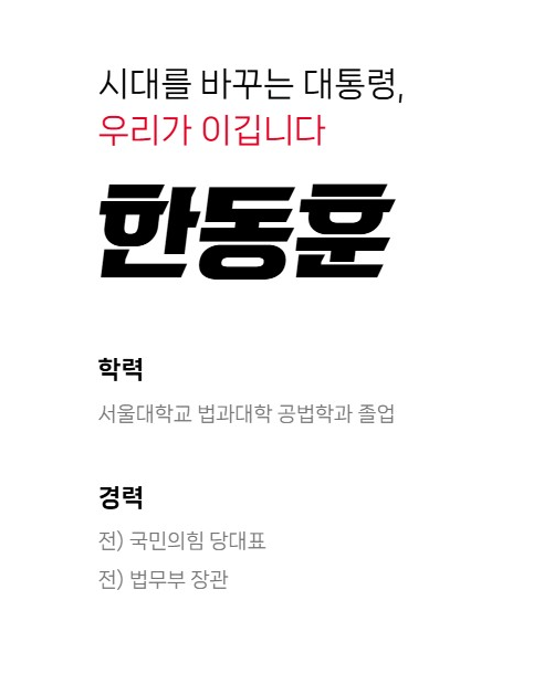 국민의힘 대선후보 여론조사