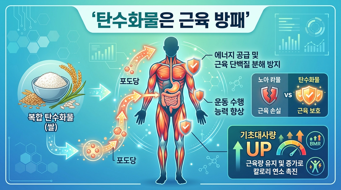 탄수화물이 근육과 기초대사량에 미치는 영향