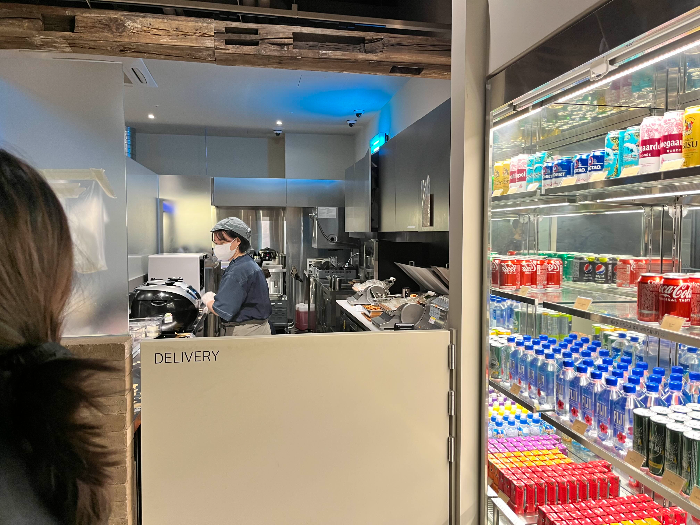 배달존과 주류 전시대