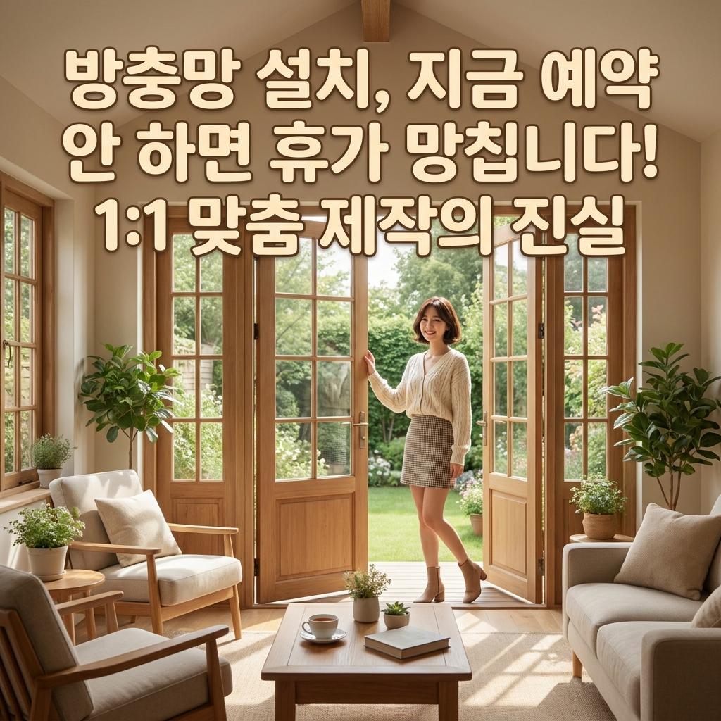썬룸 주름방충망 제작 기간 30평 전원주택 여름휴가 전 설치하려면? 폴딩도어 맞춤 제작의 비밀