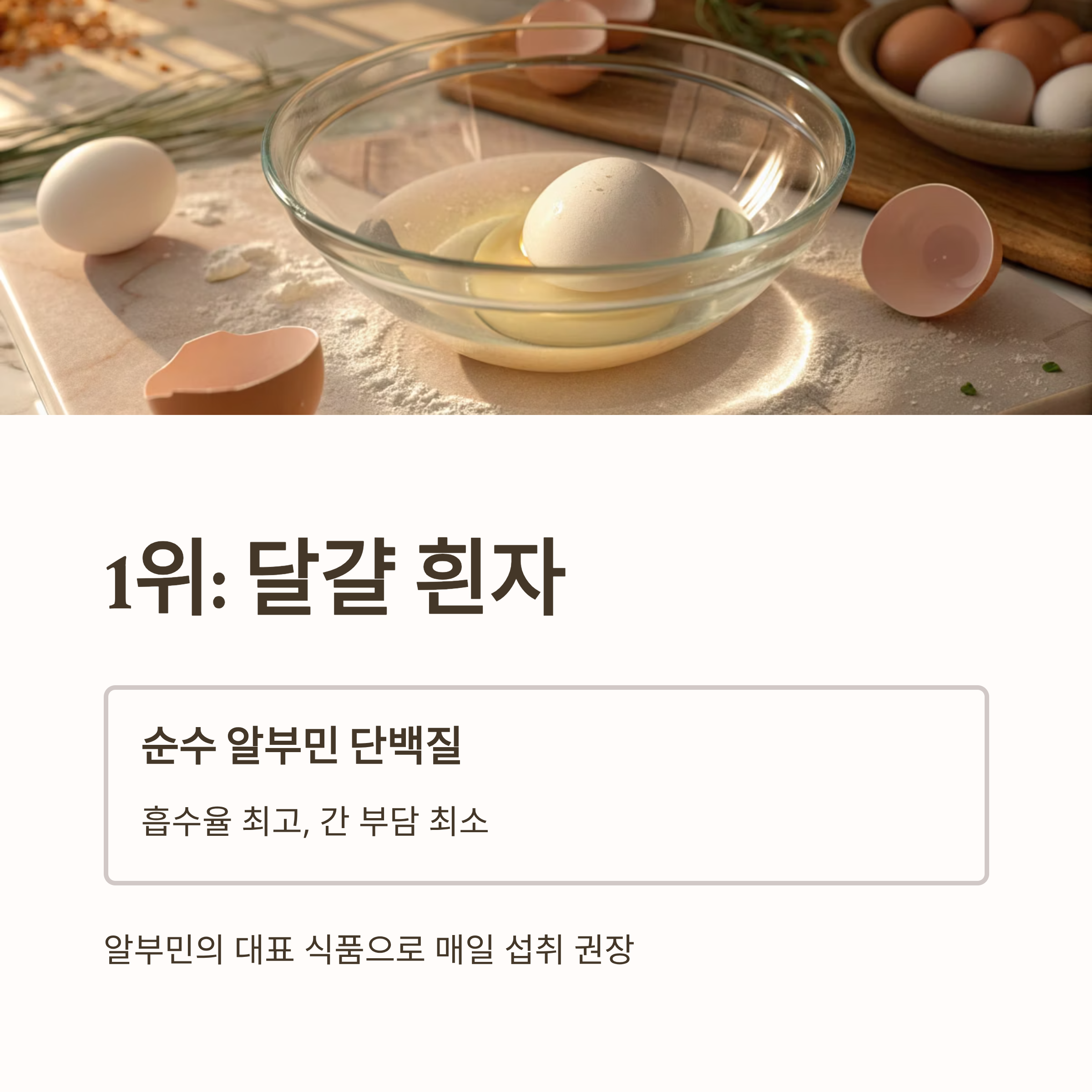 알부민 많은 음식 10가지|간 건강·면역력·부종 개선에 좋은 고단백 식단 총정리