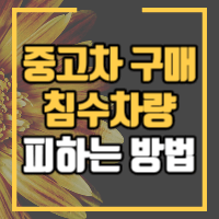 중고차 침수차량 확인방법 대처방법 안내