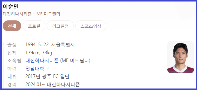 이순민 선수