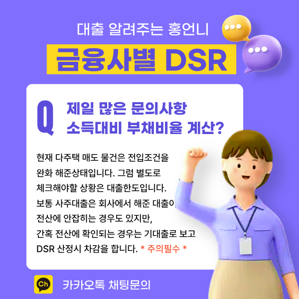 금융사별 DSR 대출한도
