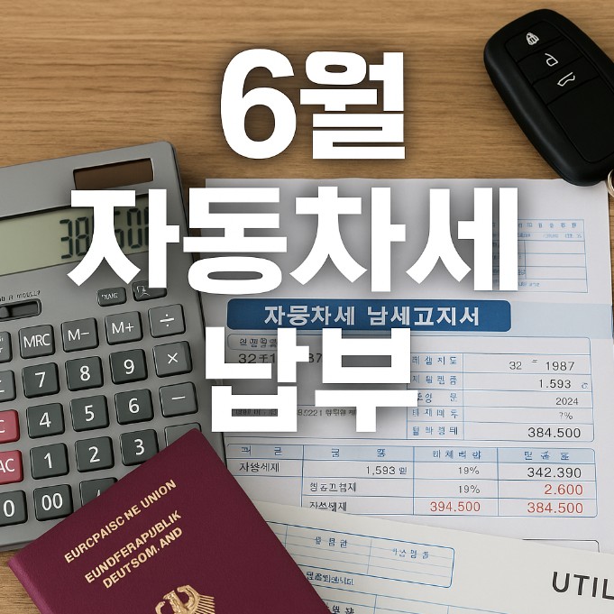 6월 자동차세 납부