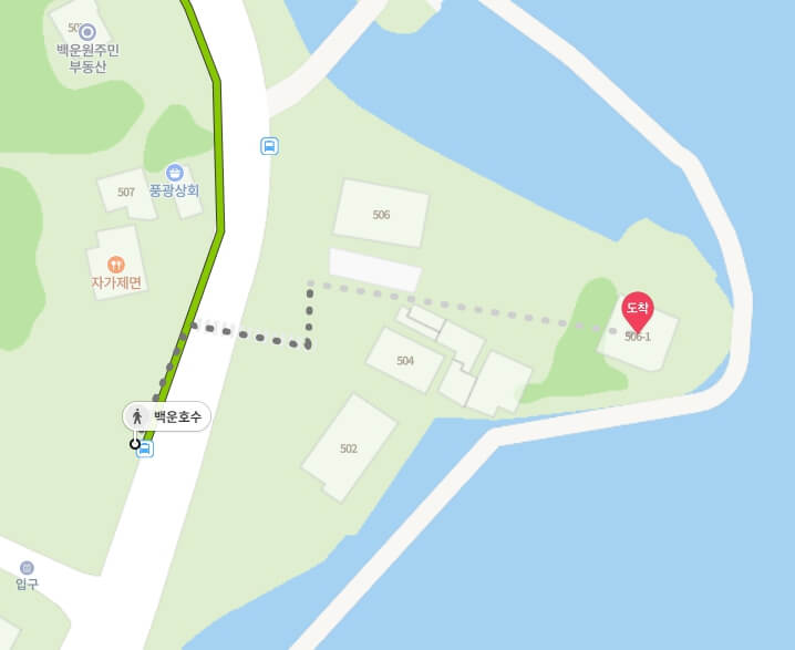 백운호수 보트장 위치