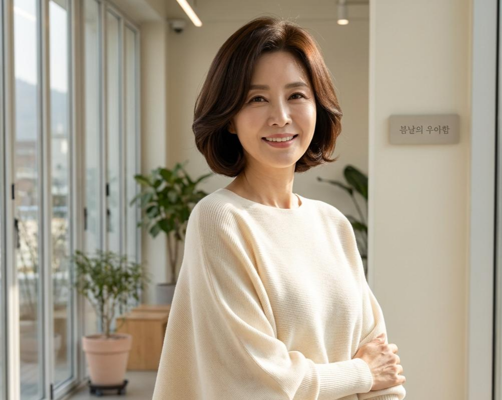 팔뚝살 소멸시키는 가오리핏 니트 코디